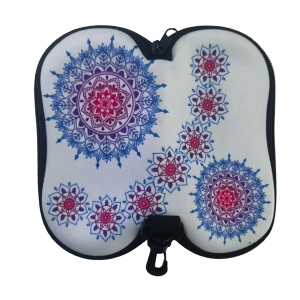 Neoprene Zipper Sunglass Case with Carabiner Clip