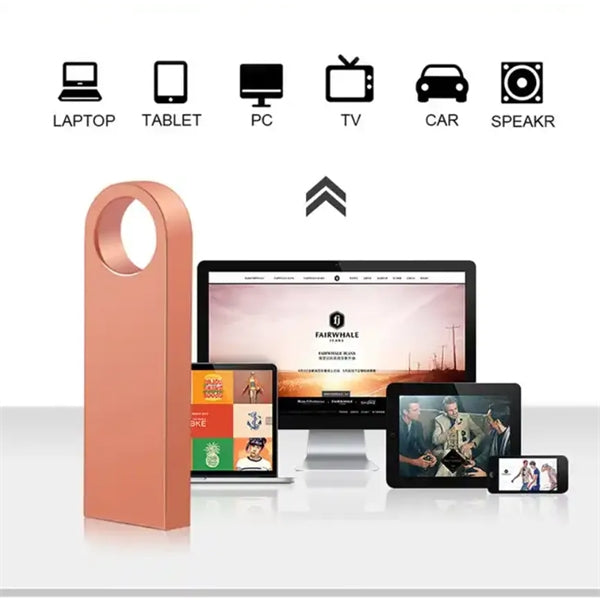 Mini Metal USB Flash Drive-4GB