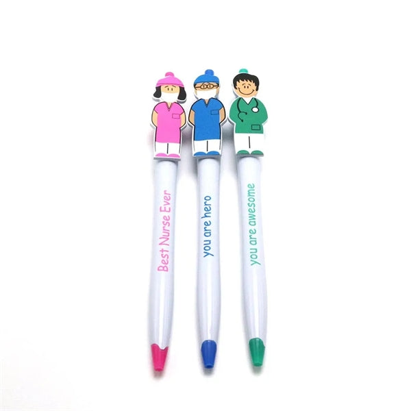 Cartoon Doctor Nurse Ballpoint Pen