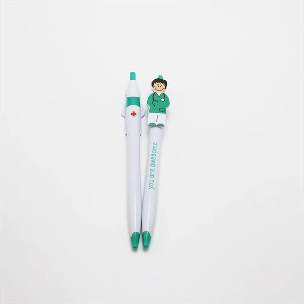 Cartoon Doctor Nurse Ballpoint Pen