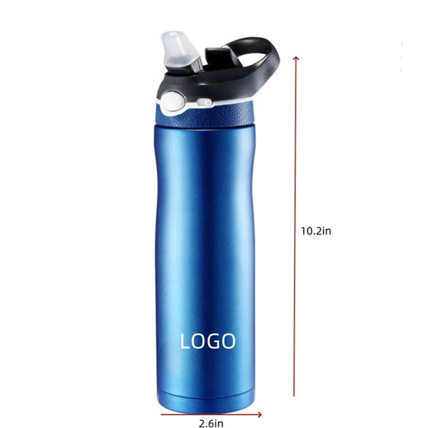 Insulated Water Bottle with Straw Lid 20 oz