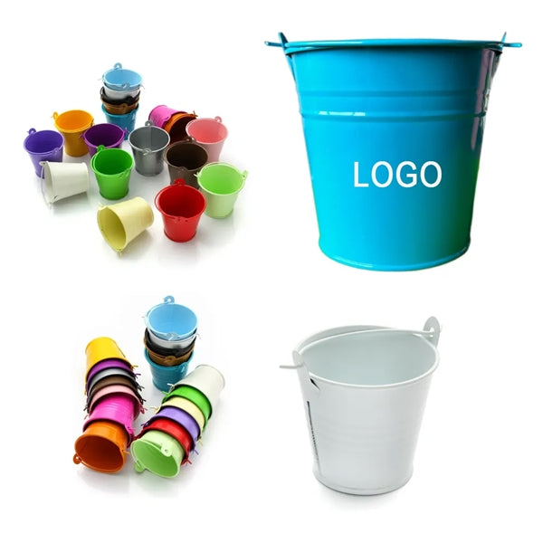 1.6 " x 2.4 "x 2 "Mini Metal Bucket