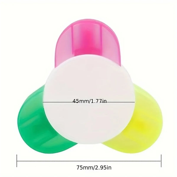 Tricolor flower highlighter