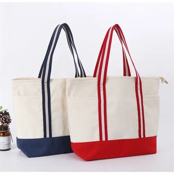 Stylish Canvas Tote Bag-17.32"x14.96"x5.91"