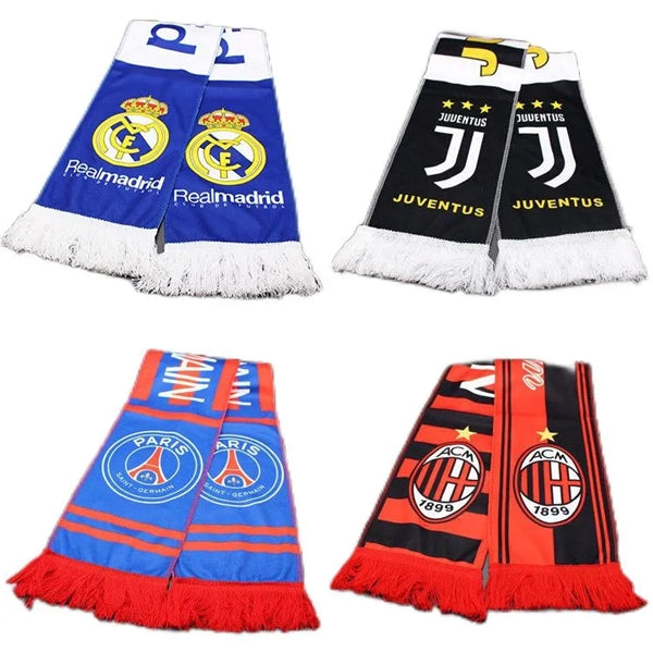 Satin Sport Fan Scarf W/ Tassel