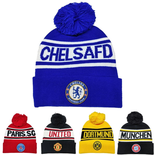 Branded Crochet Knitted Ski Bobble Ball Hat
