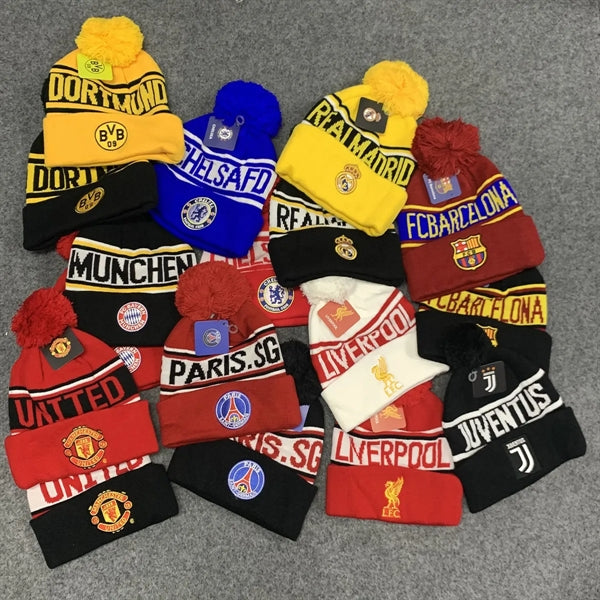 Branded Crochet Knitted Ski Bobble Ball Hat