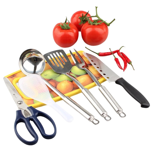 7-piece Portable Picnic Cookware Set for Outdoor