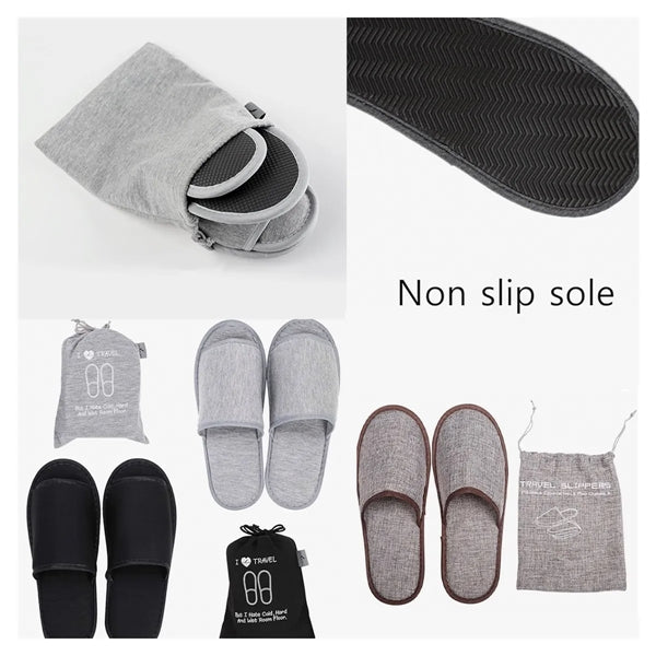 Portable Washable Cotton Hotel And Home Slippers