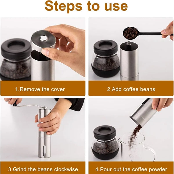 Stainless Steel Manual Coffee Grinder