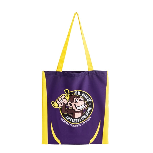 12 Oz Sublimated Sturdy Poly Canvas Tote Bag (14" x 16")