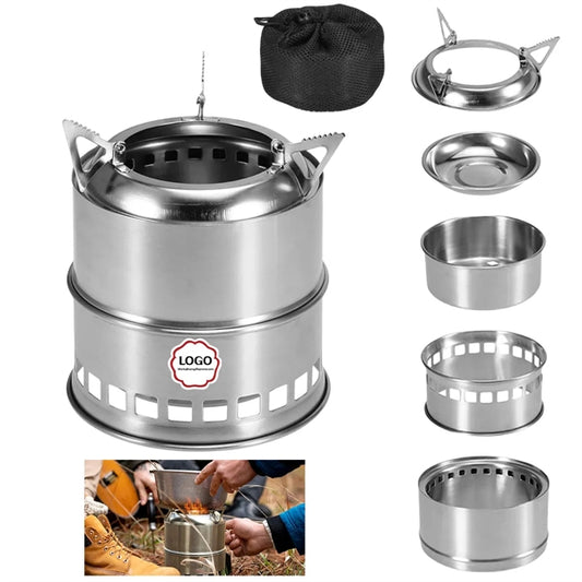 Stainless Steel Outdoor Stove With Carry Bag