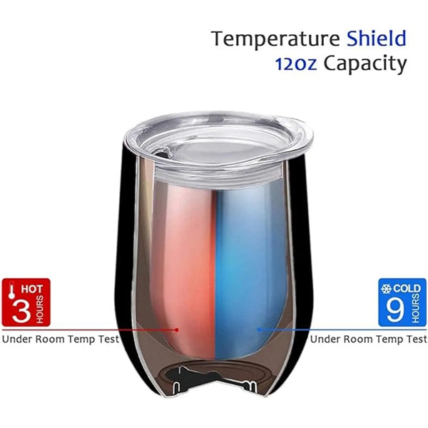 Vacuum Insulated Wine Tumbler with Lid