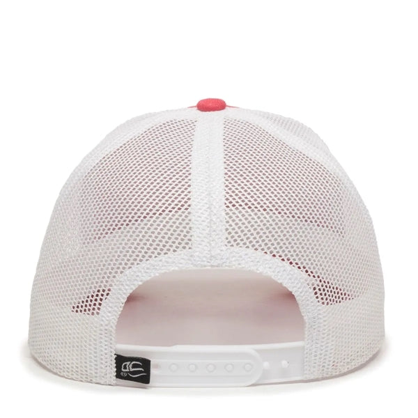 Outdoor Cap Low Profile Structured Trucker Hat with Patch