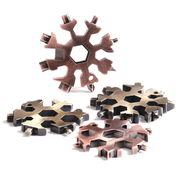 18-in-1 Snowflake Multi Tool with key ring
