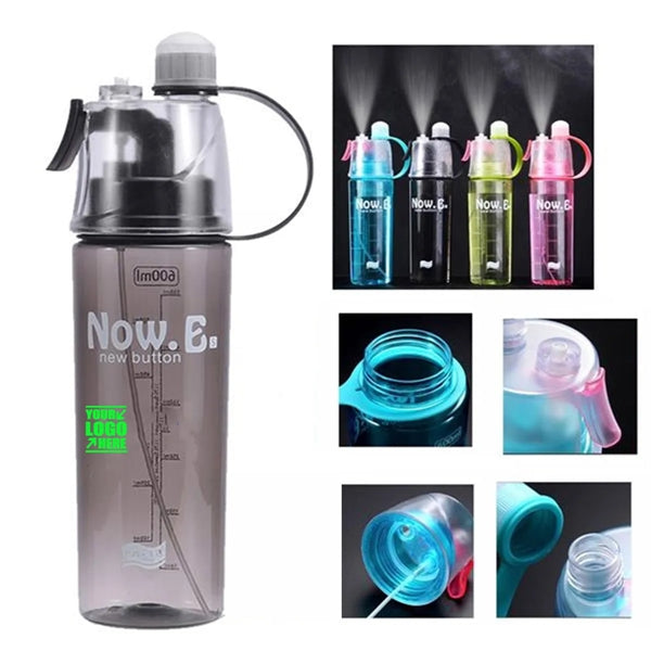 Sports Water Bottle with Spray