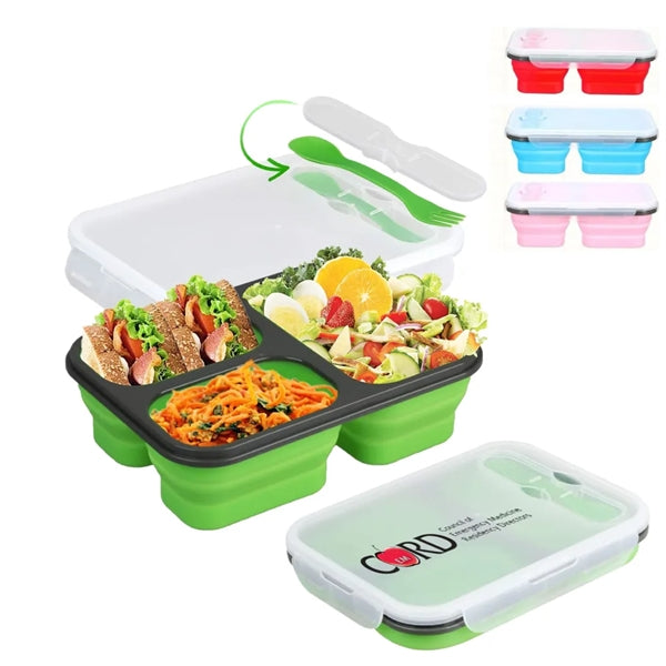 3 - Compartment Foldable Lunch Box