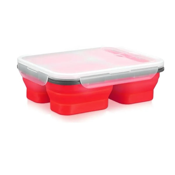 3 - Compartment Foldable Lunch Box