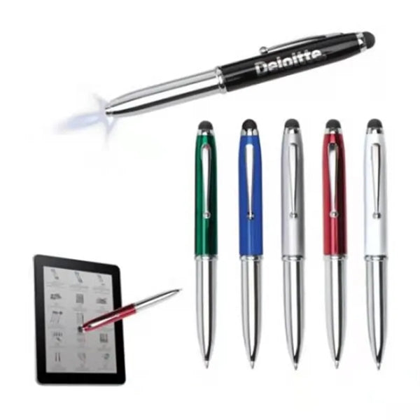 3 In 1 Stylus/Light Metal Pen