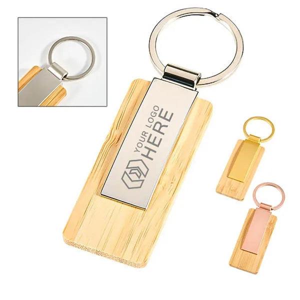 Engraved Bamboo Key Tag