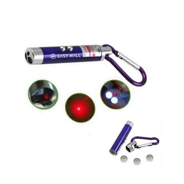 3 In 1 Laser Led Light Key Chain