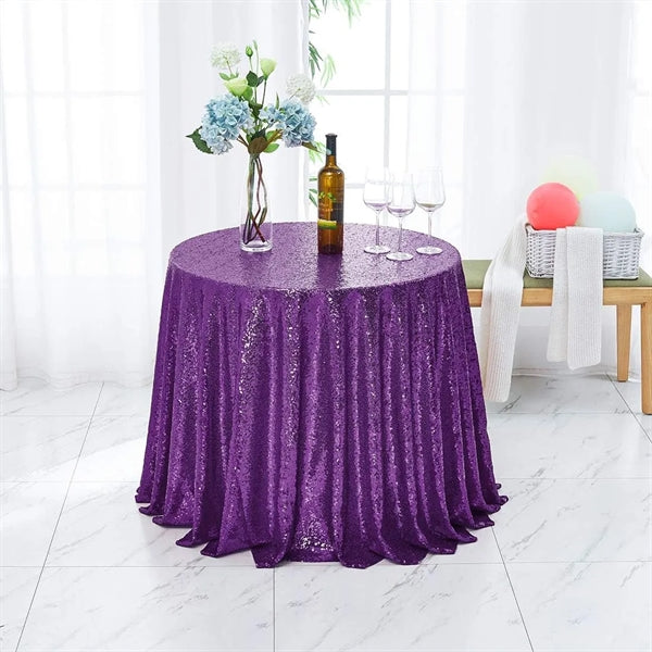 Round Sequin Tablecloth