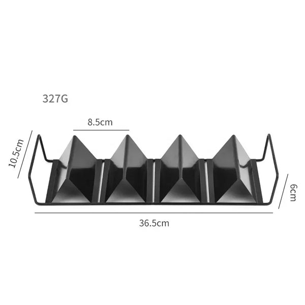 Black Stainless steel Taco Holder Stands with Handles