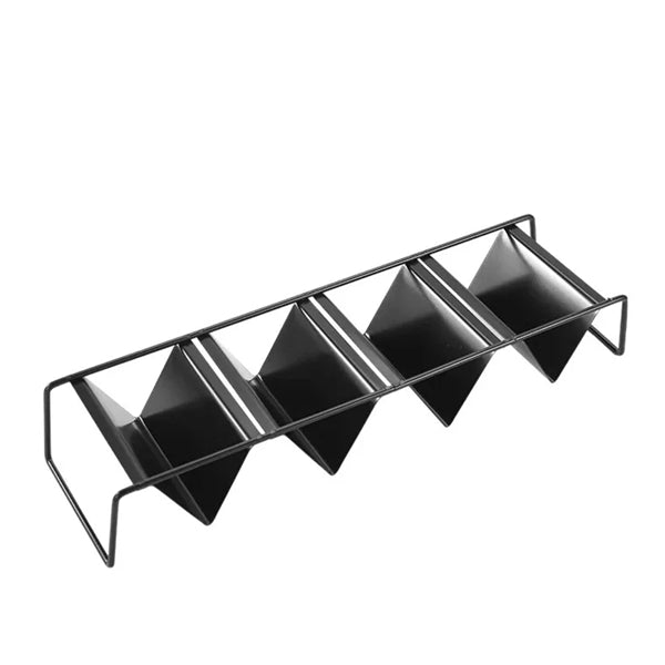 Black Stainless steel Taco Holder Stands with Handles
