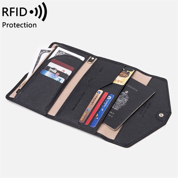 Mulitple RFID Passport Holder Travel Wallet