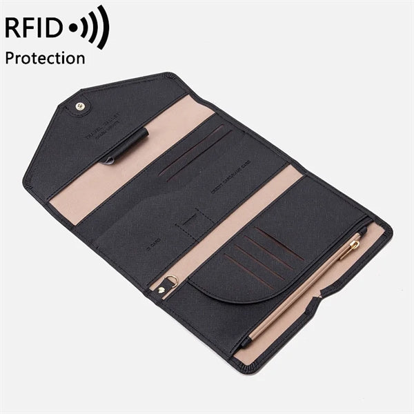 Mulitple RFID Passport Holder Travel Wallet