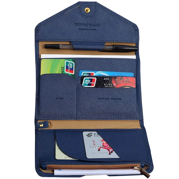 Mulitple RFID Passport Holder Travel Wallet