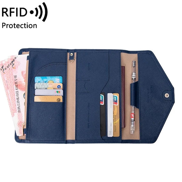 Mulitple RFID Passport Holder Travel Wallet
