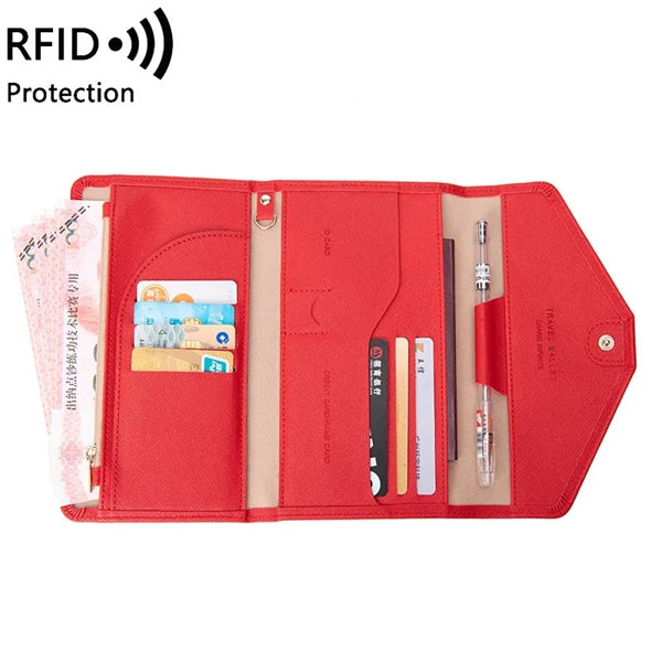 Mulitple RFID Passport Holder Travel Wallet