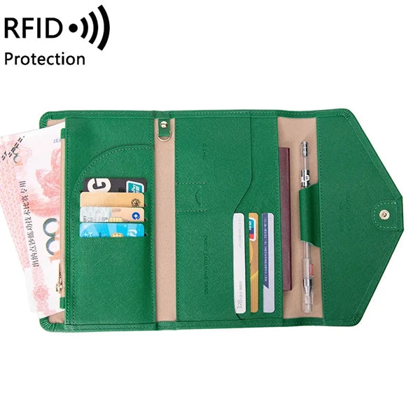 Mulitple RFID Passport Holder Travel Wallet
