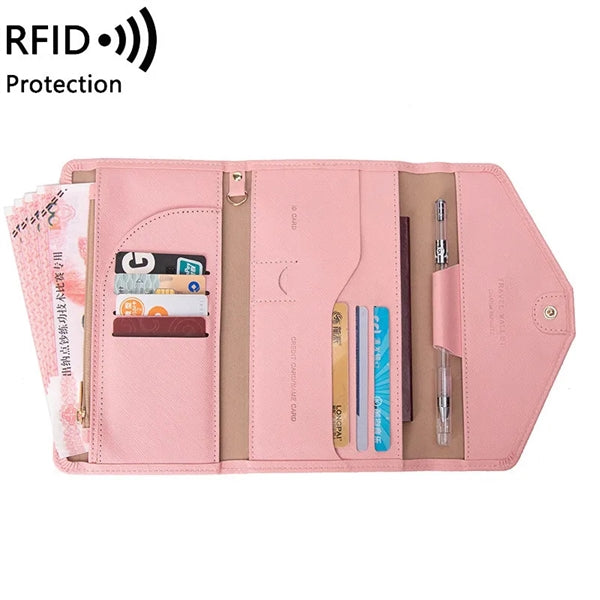 Mulitple RFID Passport Holder Travel Wallet