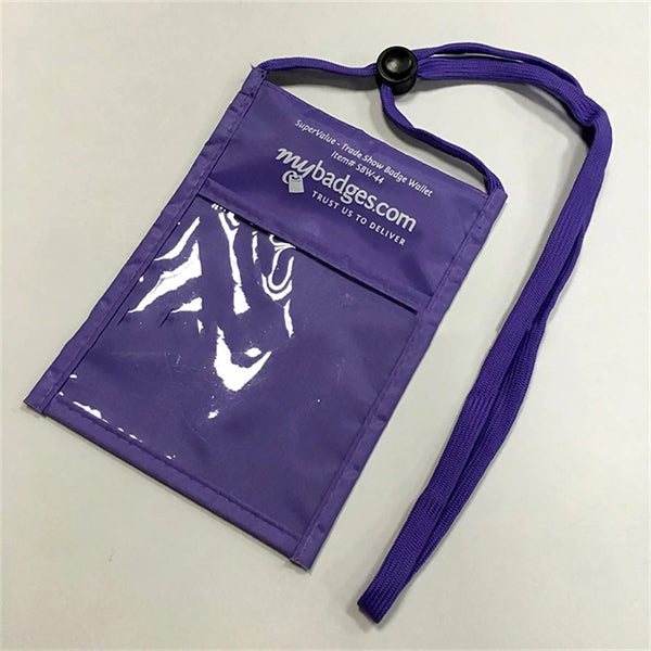 Event Badge Holder Lanyard Neck Wallet