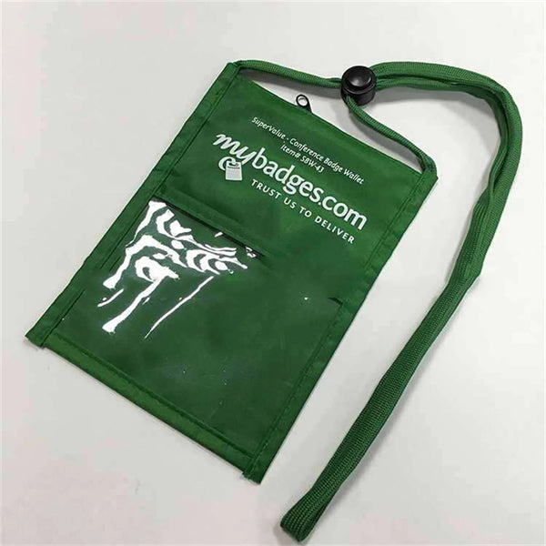 Event Badge Holder Lanyard Neck Wallet