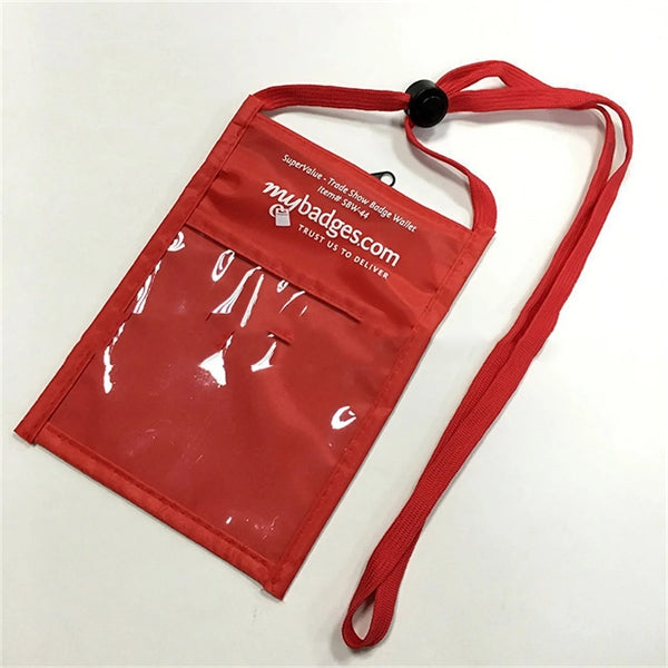 Event Badge Holder Lanyard Neck Wallet