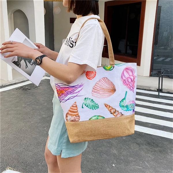 Beach Shopping Tote Bag