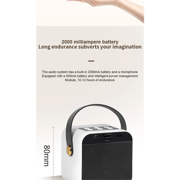 Portable Wireless Speaker With Microphone