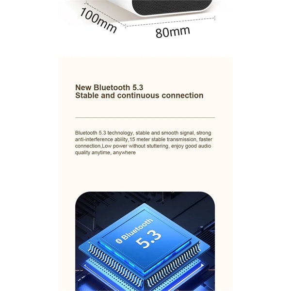 Portable Wireless Speaker With Microphone