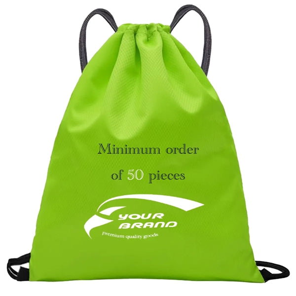 Oxford Fabric Drawstring Gym Bag Large Capacity For Marathon