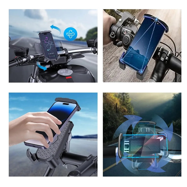 All-Round Adjustble Bicycle Handlebar Cell Phone Holder