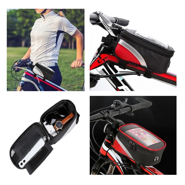 Waterproof Oxford Cloth Touch Screen Bicycle Handlebar Bag