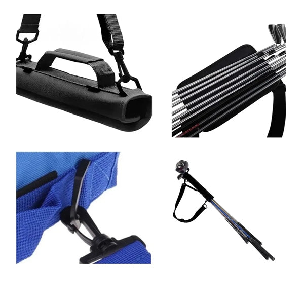 Outdoor Portable Nylon Foldable Golf Club Travel Carry Bag