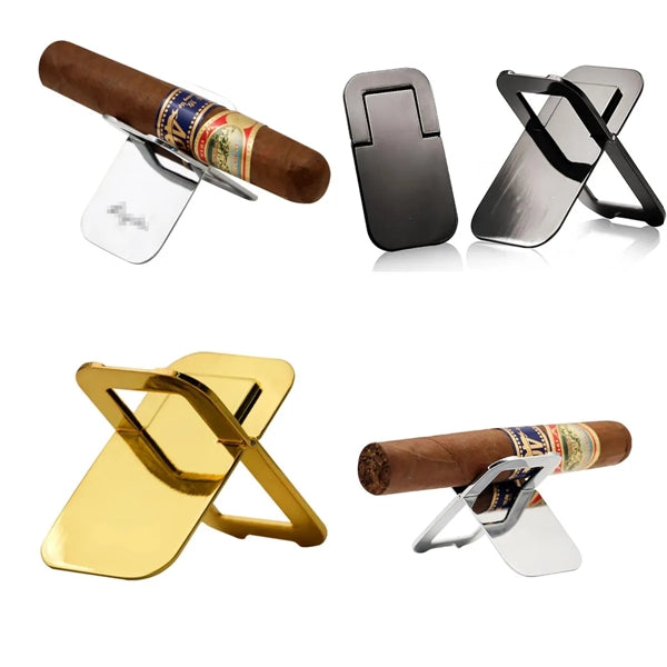 5 Pcs Aluminum Folding Cigar Cigarette Ashtray Holder