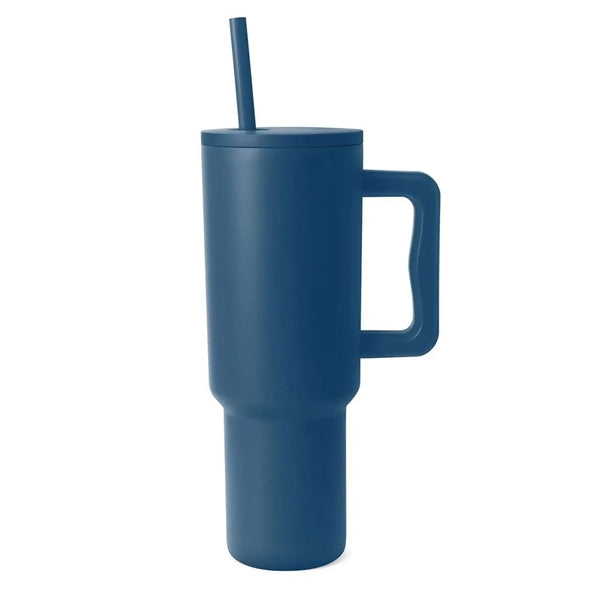 40 Oz. Tumbler with Handle and Straw Lid