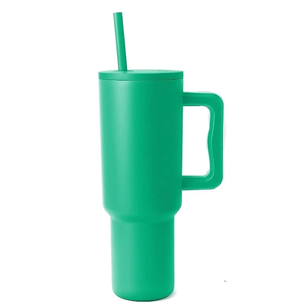 40 Oz. Tumbler with Handle and Straw Lid