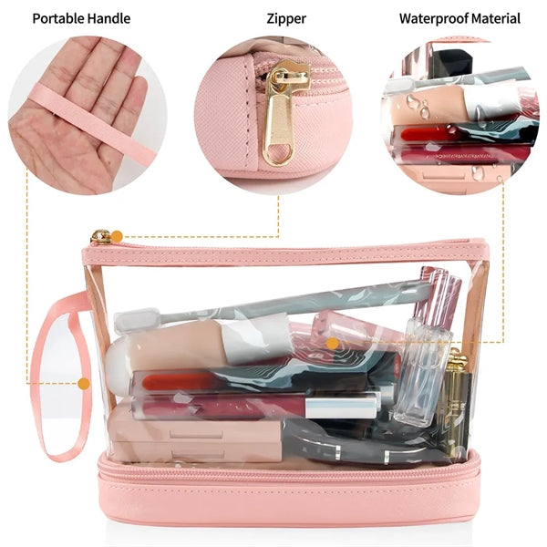 Waterproof Clear Makeup Toiletry Bag for Travel