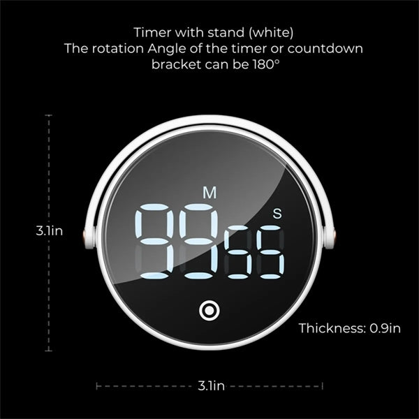 Magnetic LED Display Digital Kitchen Timer with Stand